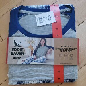 Eddie Bauer 2-Piece Ultra Soft Sleep Set PJ Pajamas Medium
